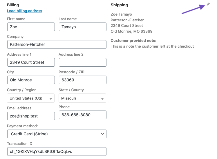 Edit Order in WooCommerce