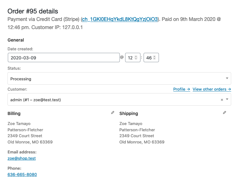 View Order in WooCommerce