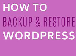 Backup and Restore WordPress Site