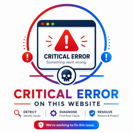 Critical Error on This Website